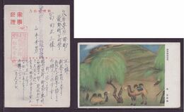 JAPAN WWII Military Huailai County Castle Camel Postcard North China Luoyang WW2 MANCHURIA CHINE JAPON GIAPPONE - 1941-45 Cina Del Nord