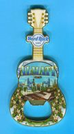 KAZAKHSTAN: HARD ROCK CAFE (HRC) ALMATY GUITAR BOTTLE OPENER MAGNET 2019 - Autres & Non Classés