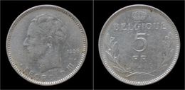 Belgium Leopold III 5 Frank 1936 FR- Pos A - 5 Francs