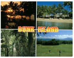 (E 15A) Australia - QLD - Dunk Island (with Golf Course) With Stamp 1988 ?) - Great Barrier Reef