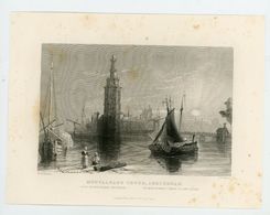 "TOUR DE MONTALBAN, AMSTERDAM" DE W.H. BARTLETT / GRAVÉ PAR A. H. PAYNE - Prints & Engravings