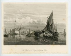 "EGLISE DE St GEORGE-MAJEUR, VENISE" DE W.L. LEITCH / GRAVÉ PAR H. ADLARD - Prints & Engravings