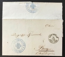 Baden 1871 ROTES KREUZ RARITÄT FRAUENVEREIN CARLSRUHE Brief(Croix Rouge Red Cross Cover Lettre Femmes Women Frauen 1870 - Baden