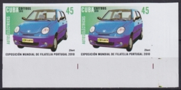 2010.639 CUBA MNH 2010 IMPERFORATED PROOF PAIR 45c EXPO PORTUGAL AUTOS ANTIGUOS OLD CAR ZILENT 1903 - Non Dentelés, épreuves & Variétés