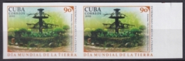 2011.430 CUBA MNH 2011 IMPERFORATED PROOF PAIR 90c DIA DE LA TIERRA ARTEMISA VILLA HORTENSIA. - Imperforates, Proofs & Errors