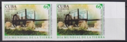 2011.431 CUBA MNH 2011 IMPERFORATED PROOF PAIR 65c DIA DE LA TIERRA ARTEMISA VILLA HORTENSIA. - Imperforates, Proofs & Errors
