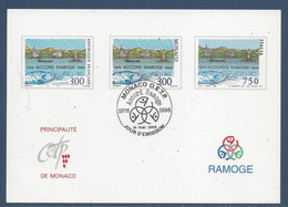 ⭐ Monaco - Carte Postale - Yt N° 2650 - Accord Ramoge - 1996 ⭐ - Poststempel