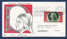 Monaco - Premier Jour - FDC - Dante - 1966 - FDC