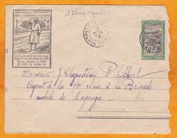 1929 - Enveloppe Entier Postal 50 C Illustré De Tananarive Vers Majunga, Madagascar - Cad Arrivée - Cartas & Documentos