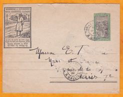 1930 - Enveloppe Entier Postal 50 C Illustré Scellée De Tananarive Vers Paris - Cad Arrivée - Covers & Documents
