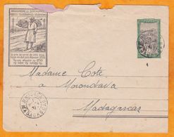 1931 - Enveloppe Entier Postal 50 C Illustré Scellée De Majunga Vers Morondava - Cad Arrivée - Cartas & Documentos