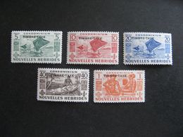 A). Nouvelles-Hébrides: TB  Série Timbres-Taxe N° 26 Au N° 30, Neufs X. - Segnatasse