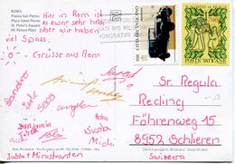 Vaticano - 1992 Cartolina Per La Svizzera - Lettres & Documents