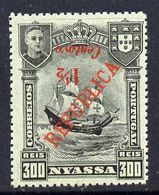 Nyassa Company 1921, Surcharged 1.5c On 300r London Surcharge Inverted Unmounted Mint - Fehldrucke