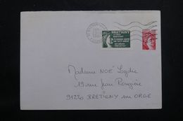 FRANCE - Vignette Au Type Sabine De Bretigny Sur Orge Sur Enveloppe En 1980 - L 65175 - Briefe U. Dokumente