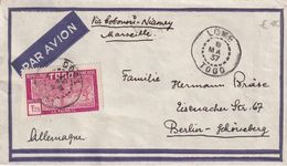 TOGO 1937 PLI AERIEN DE LOME POUR BERLIN - Lettres & Documents