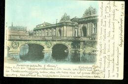 Brevkort Postcard Denmark Danemark København Copenhagen Marmorbroen Bridge Gelopen In 1904 Naar THURINGEN    (11.818c) - Brieven En Documenten