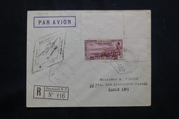 LIBAN - Enveloppe De Beyrouth En Recommandé Par Avion En 1938 Pour Paris, Affranchissement Recto / Verso - L 65295 - Lettres & Documents