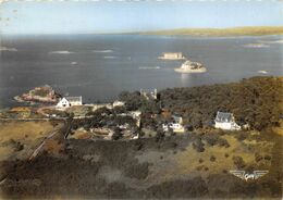 29-CARANTEC- LE CHATEAU DU TAUREAU ET L'ILE LOUET VUE DU CEIL - Carantec