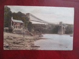 CPA ROYAUME UNI MENAI SUSPENSION BRIDGE - Anglesey