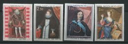 18852 MONACO N°770/1, 797/8 ** Charles II, Jeanne Grimaldi, Honoré II, Louise-Hippolyte    1968-69  TB/TTB - Neufs