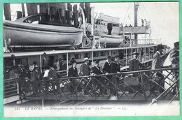 545 - LE HAVRE - DEBARQUEMENT DES PASSAGERS DE "LA PROVENCE" - Harbour