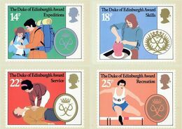 GB GREAT BRITAIN 1981 MINT PHQ CARDS 25th ANNIV DUKE OF EDINBURGH'S AWARDS No 54 POTTERY FIRST AID HEALTH HURDLES SPORTS - PHQ Karten