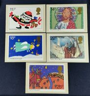 GB GREAT BRITAIN 1981 MINT PHQ CARDS CHRISTMAS CHILDREN'S PAINTINGS No 56 XMAS ART ANGEL JESUS JOSEPH MARY 3 KINGS - Tarjetas PHQ