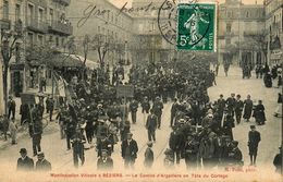 Béziers * Manifestation Vinicole * Le Comité D'argelliers En Tête Du Cortège * Grève Grévistes Grèves - Beziers