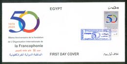 EGYPT / 2020 / INTERNATIONAL ORGANIZATION OF LA FRANCOPHONIE / FDC - Storia Postale