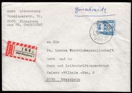 Germany 1984 / R Label / 2080 Pinneberg 2 / Registered Letter, Einschreibebrief, Recommande / Castle Ahrenburg - R- & V- Vignette