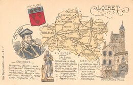 ORLEANS - Nos Départements - Carte Géographique - LOIRET - COLIGNY - Orleans