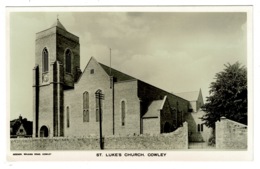 Ref 1388  - Real Photo Postcard - St Luke's Church - Cowley Oxford Oxfordshire - Oxford