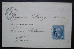 St-Sauveur-en-Puisaye 1863 GC 3844, Avec Petit Cachet C2 - 1849-1876: Classic Period