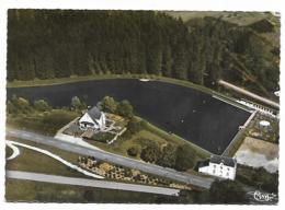 CPSM COLORISEE HABAY LA NEUVE, VUE AERIENNE, PISCINE DU VIEUX MOULIN, BELGIQUE - Habay