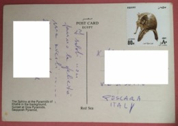 EGYPT COVER TO ITALY - تغطية مصر لإيطاليا - Storia Postale