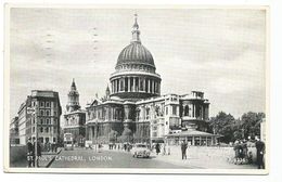 XW 3429 London - St. Paul's Cathedral - Auto Cars Voitures / Viaggiata 1955 - St. Paul's Cathedral