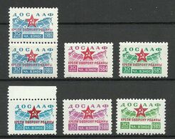 RUSSLAND RUSSIA 1980-89 Tax Revenue Steuer  DOSAAF MNH Society For Assistance To Army, Air MNH - Steuermarken