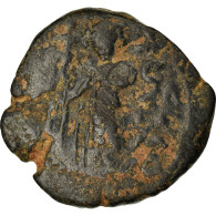 Monnaie, Arabo-Byzantines, Fals, 680s-690s, Dimashq, TB+, Bronze - Islamische Münzen