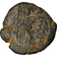 Monnaie, Arabo-Byzantines, Fals, 680s-690s, Dimashq, TB+, Bronze - Islamiques