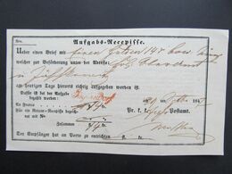 RECEPISSE Jägerndorf ROT !! 1847 //  D*45232 - ...-1850 Préphilatélie