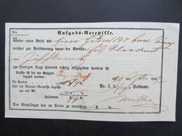 RECEPISSE Jägerndorf ROT !! 1847 //  D*45232 - ...-1850 Voorfilatelie