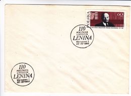 1980 , Poland , Pologne , Lenin , Special Cancell - Máquinas Franqueo (EMA)