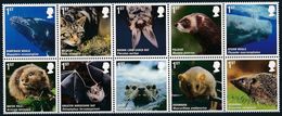 Great Britain 2010 MiNr. 2928 - 2937  Großbritannien  Mammals Whales Otter Hedgehog Bats Dormouse 10v MNH ** 20,00 € - Fledermäuse