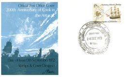 (E 24) Australia Antarctic Territory (2 Covers) - 1972 - Mawson Postmarks - FDC