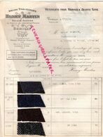 73- CHAMBERY- 74- RUMILLY- RARE LETTRE AVEC ECHANTILLONS TISSUS HENRY MARTIN- VETEMENTS -1930 - Kleding & Textiel