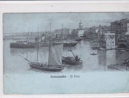 ITALIE . CIVITAVECCHIA. Il Porto (animée, Beau Voilier Au 1er Plan) - Civitavecchia