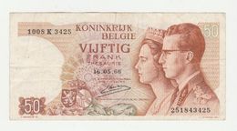 Used Banknote Belgie-belgique 50 Frank 1966 - Otros & Sin Clasificación