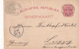 AFRIQUE DU SUD 1896   ENTIER POSTAL/GANZSACHE/POSTAL STATIONARY CARTE DE JOHANNESBURG - Orange Free State (1868-1909)