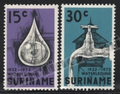 Surinam - Suriname 1972 Yvert 554-55, Services. 40th Anniv Water Services. Drop & Faucet, Tap  - MNH - Surinam